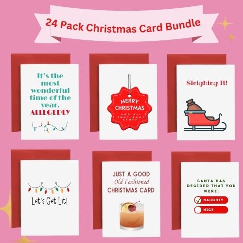 24 Pack Christmas Cards