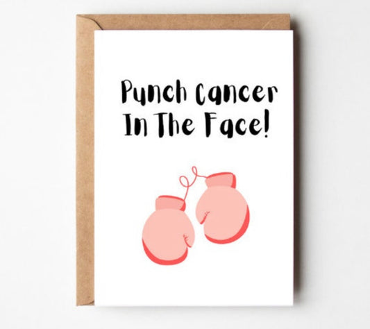 Punch Cancer In The Face Card