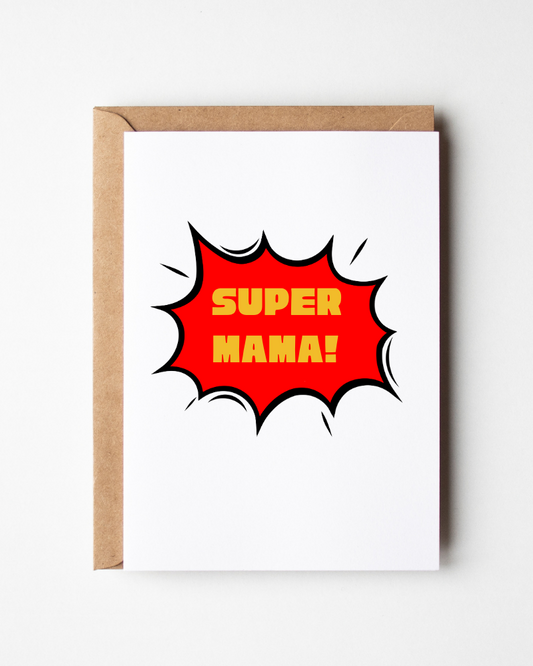 Super Mama - Super Mom - Funny Spanish Mother's Day Card