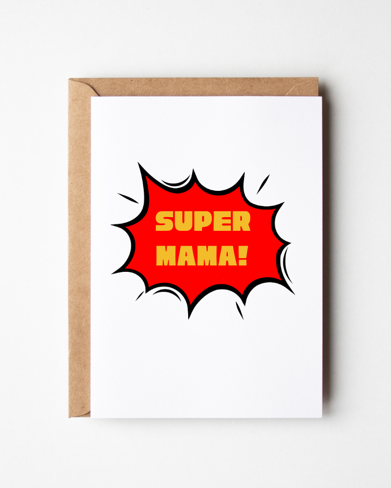 Super Mama - Super Mom - Funny Spanish Mother's Day Card